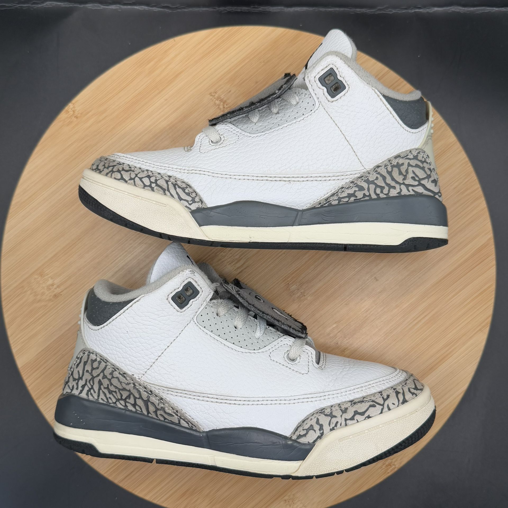 Jordan 3 Retro Hide N' Sneak Preschool Size 2Y - photo 5