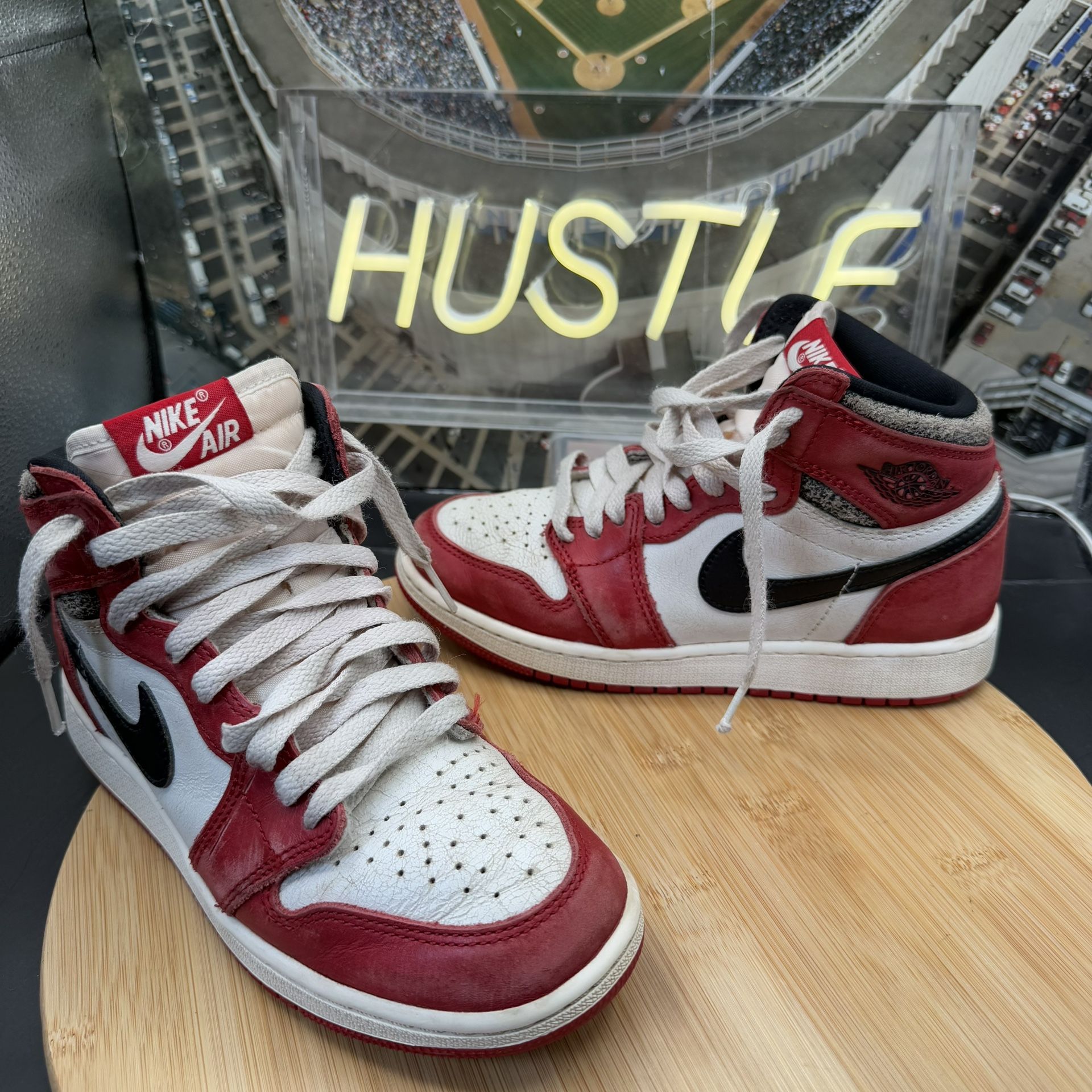 Nike Air Jordan 1 Retro High OG (GS) Lost and Found Chicago Sz 3