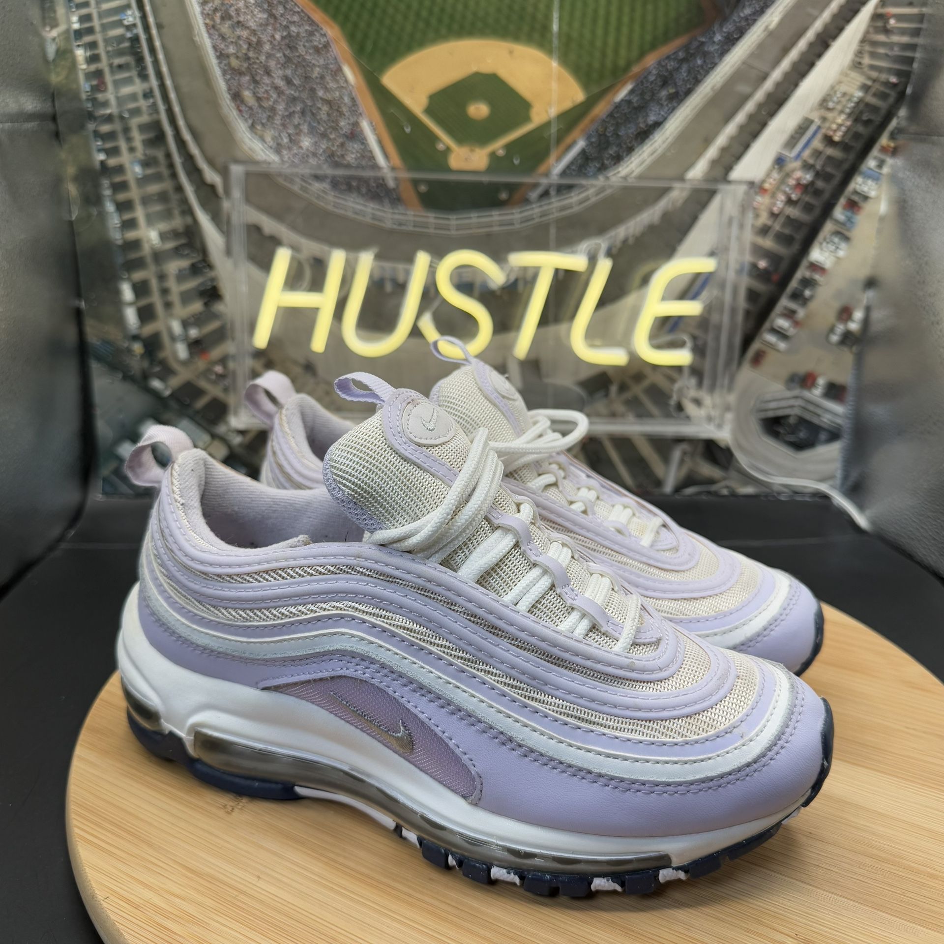 Nike Air Max ‘97 (GS) Sneakers Girls 3.5Y White Violet - photo 2