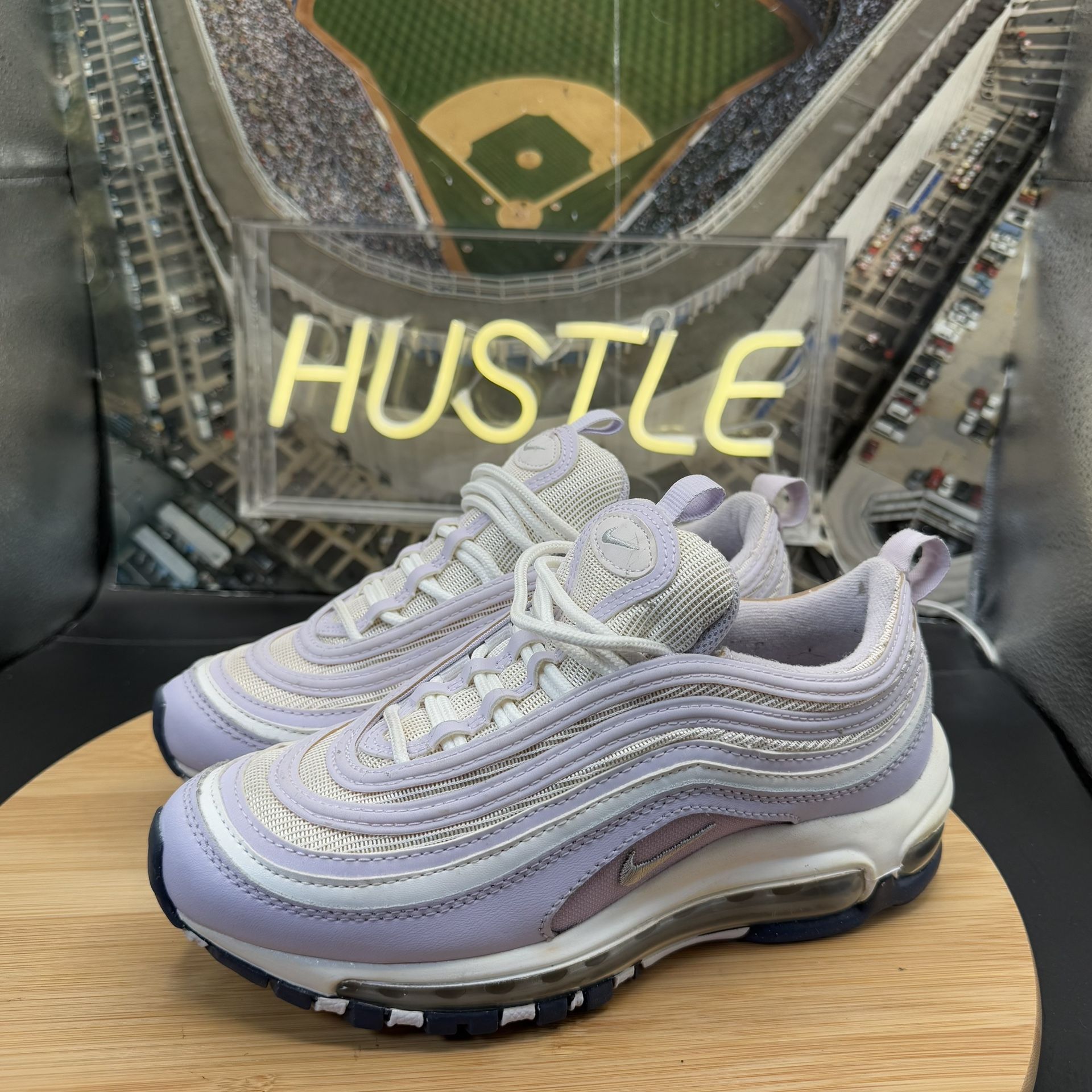Nike Air Max ‘97 (GS) Sneakers Girls 3.5Y White Violet - photo 3