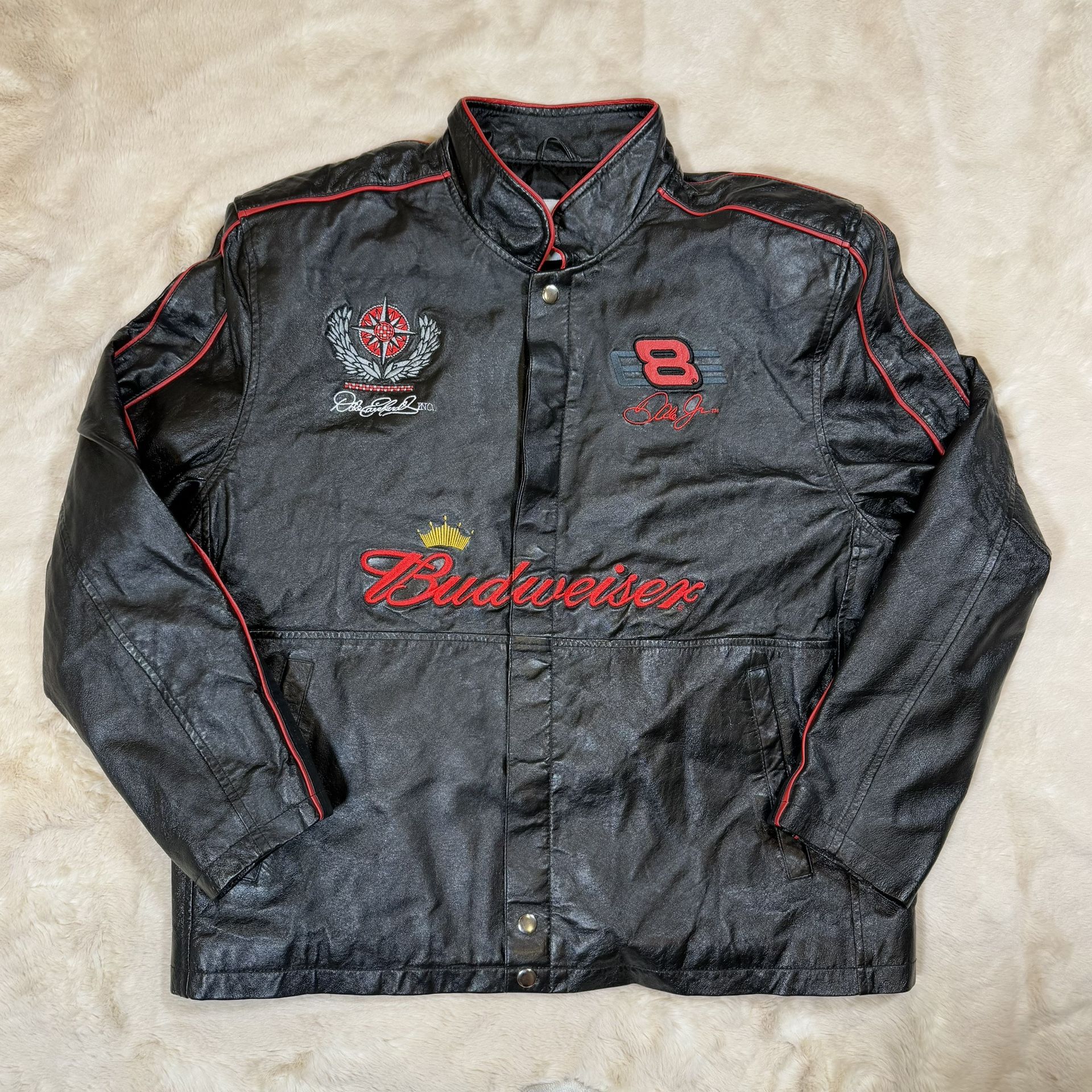 Vintage Dale Earnhardt Jr Leather NASCAR Jacket Chase Authentic - photo 2