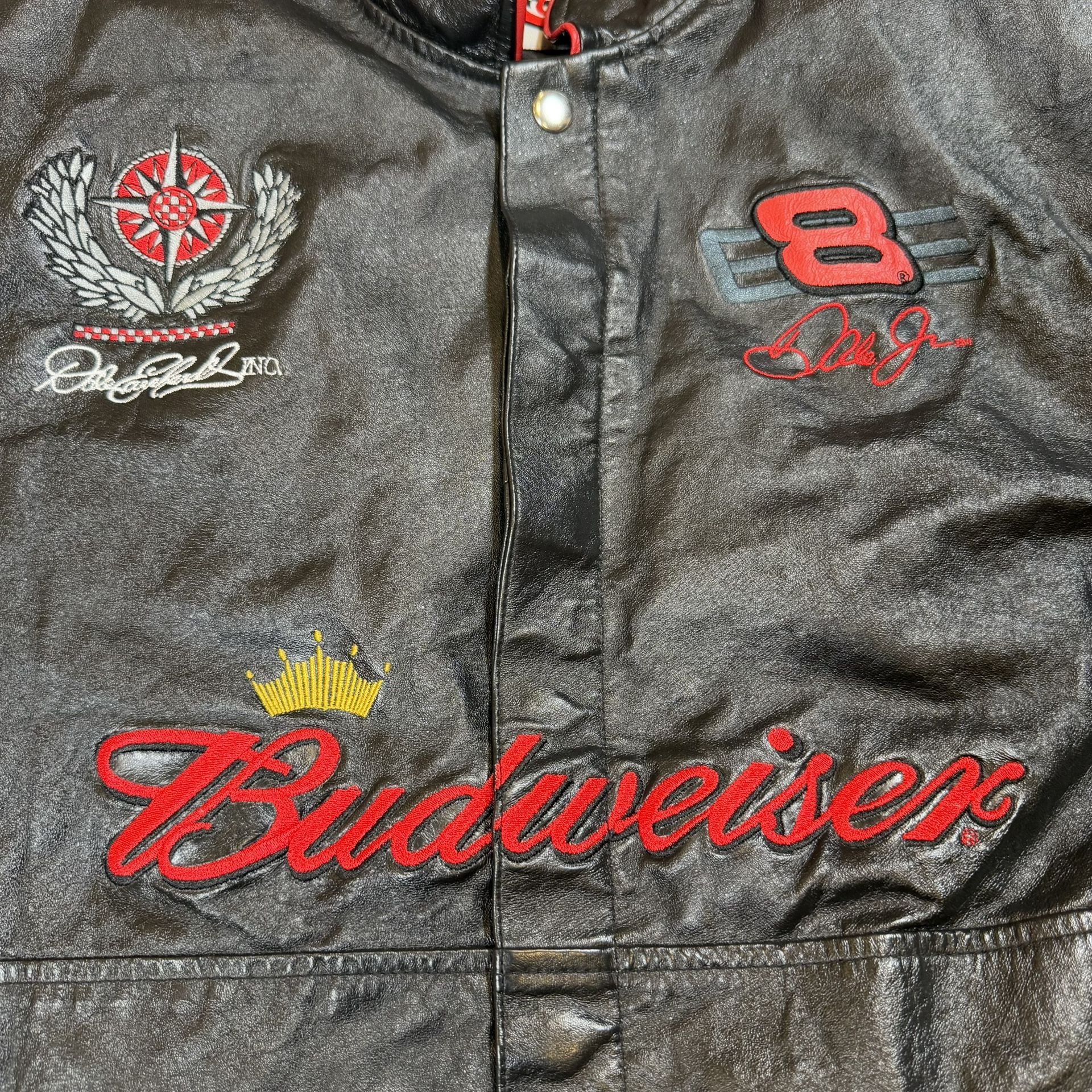 Vintage Dale Earnhardt Jr Leather NASCAR Jacket Chase Authentic - photo 5