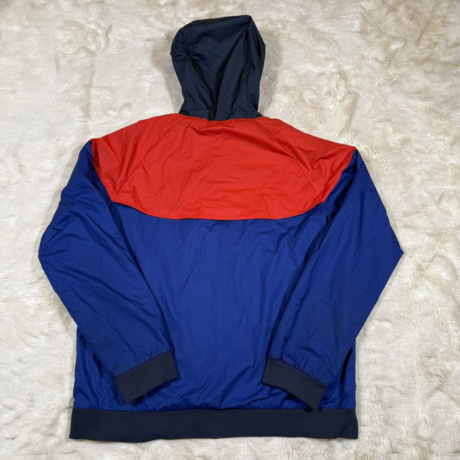 Nike Windrunner Jacket Mens L Blue Red Colorblock Full Zip Windb - photo 2