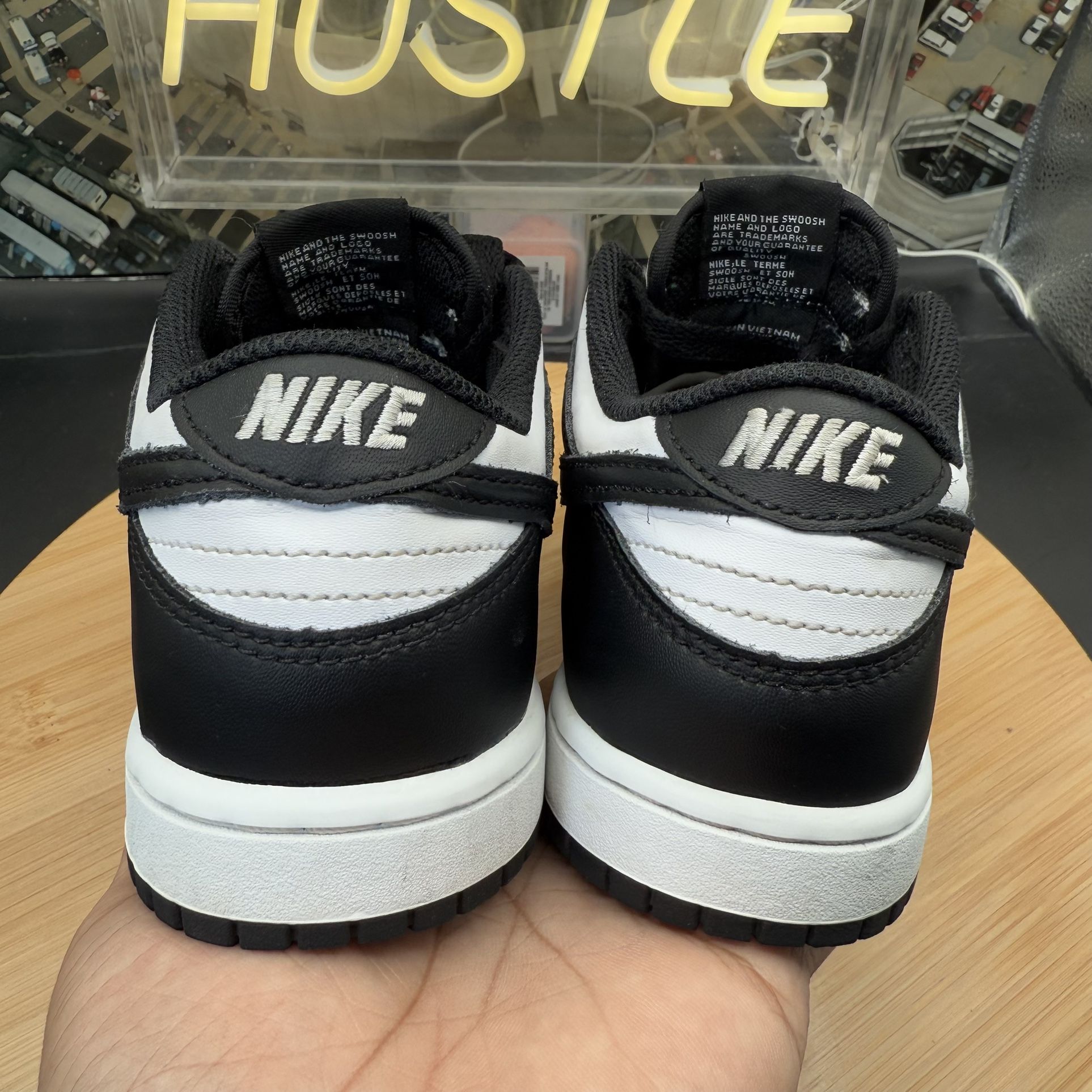 Nike Dunk Low White Black Panda (PS) Size 2Y (CW1588-100) - photo 4