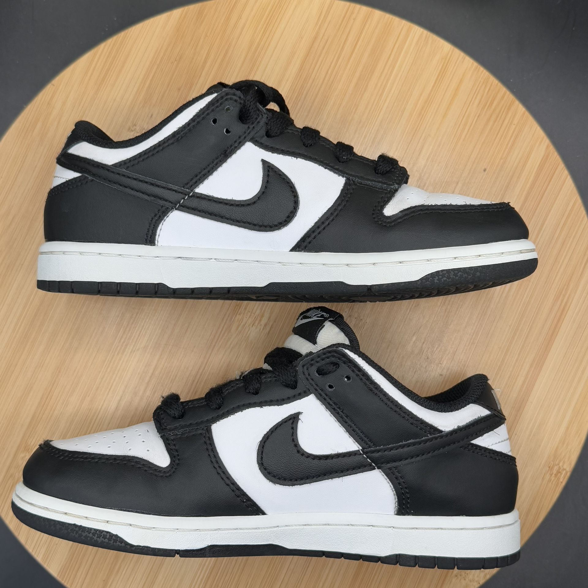Nike Dunk Low White Black Panda (PS) Size 2Y (CW1588-100) - photo 5