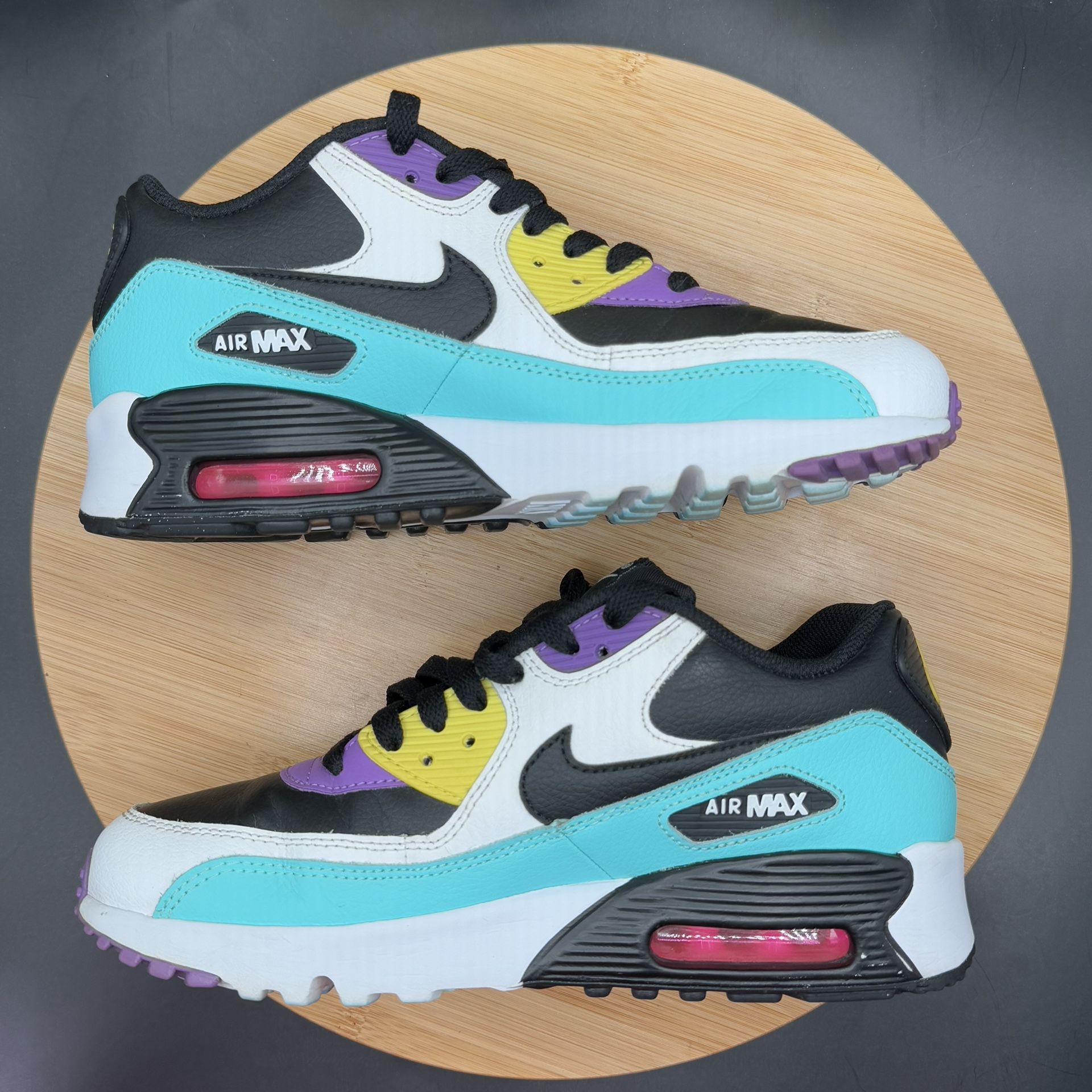 Nike Air Max 90 (GS) ‘Black Clear Jade’ Size 5.5Y - photo 4