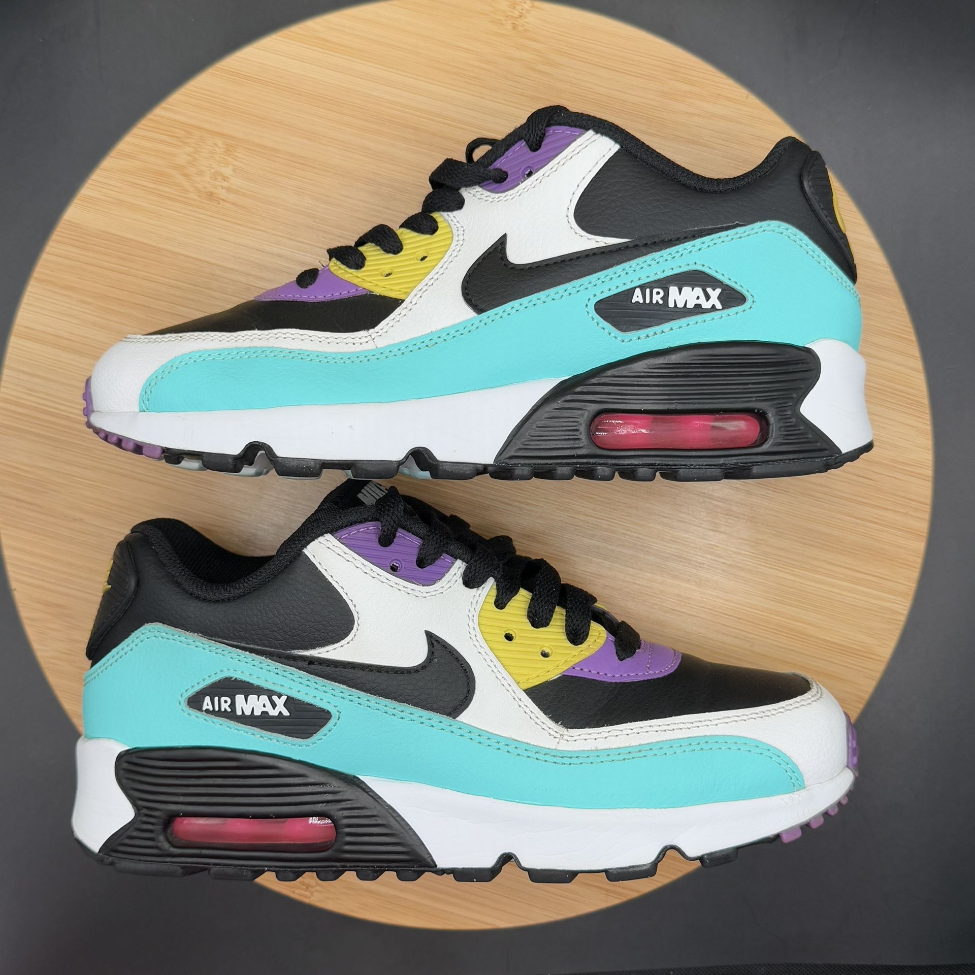 Nike Air Max 90 (GS) ‘Black Clear Jade’ Size 5.5Y - photo 5