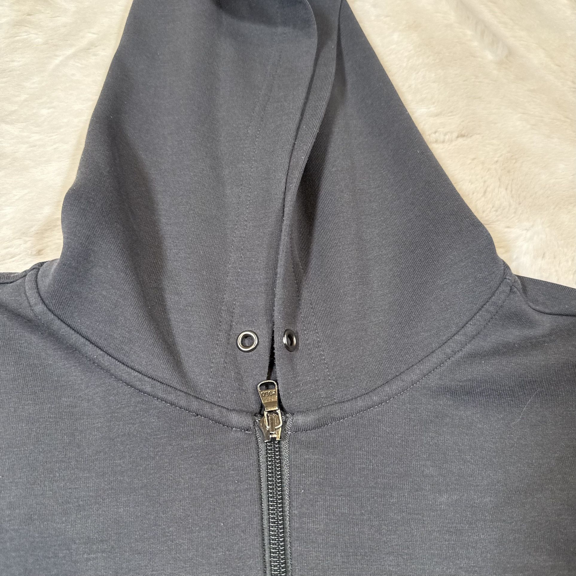 Polo Ralph Lauren Hoodie Mens 2XB Big Double Knit Grey - photo 5