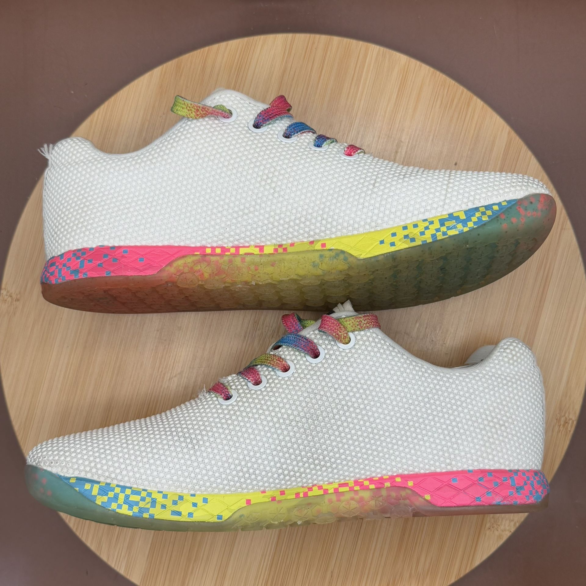Nobull Outwork Unisex White Neon Glitch M-7 W-8.5 Trainer - photo 5