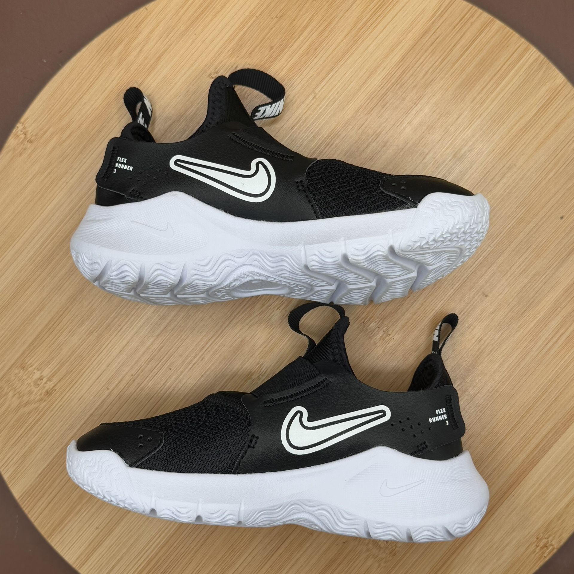 Nike Flex Runner 3 Toddler Size 10C Black/White Sneakers - photo 5