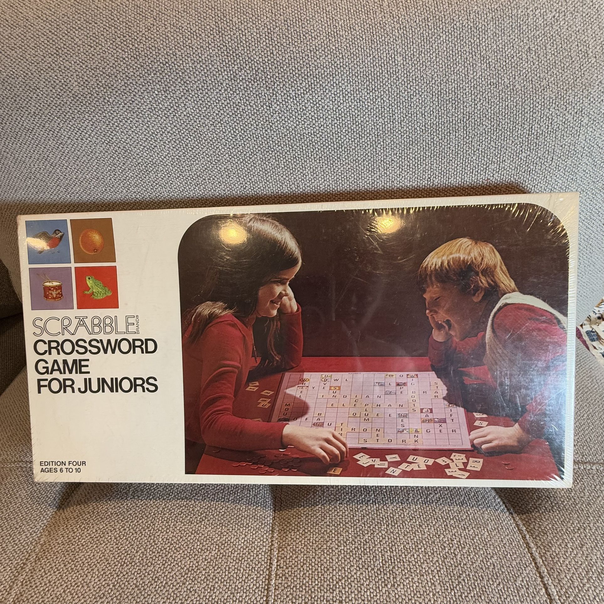 Vintage 1975 Scrabble Crossword Game for Juniors