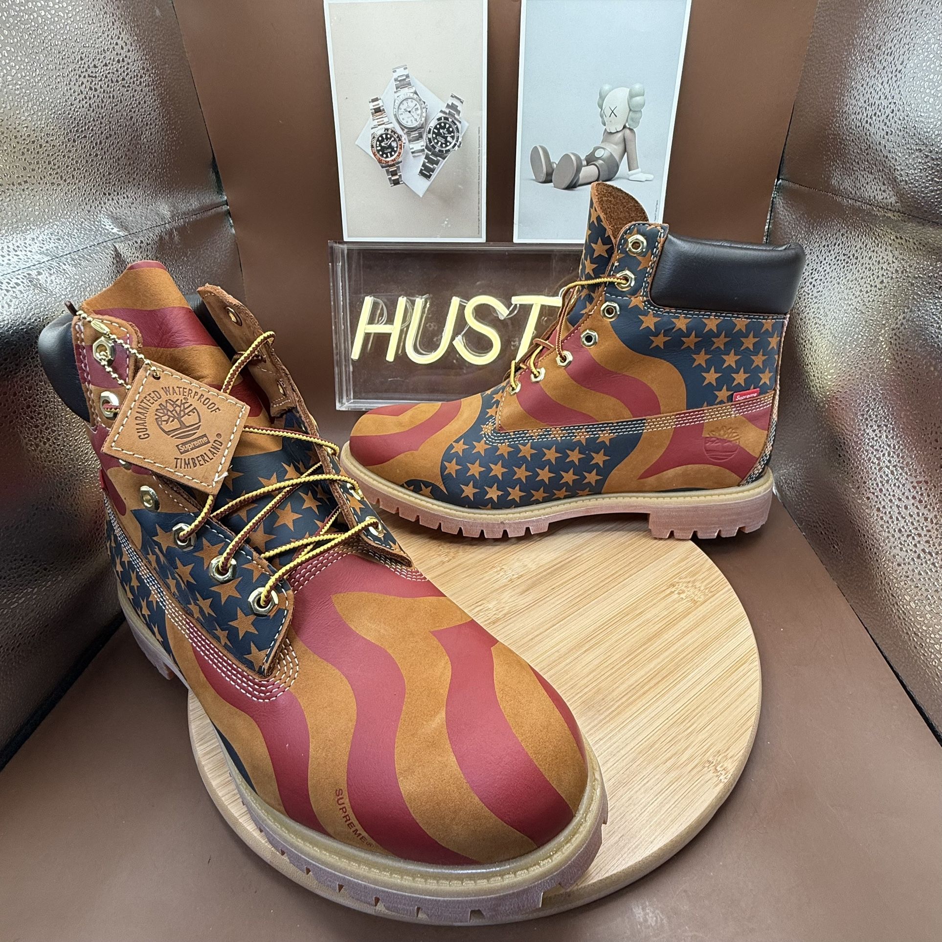 Timberland 6" Boot Supreme Stars & Stripes Wheat Men’s Sz 13 - photo 4