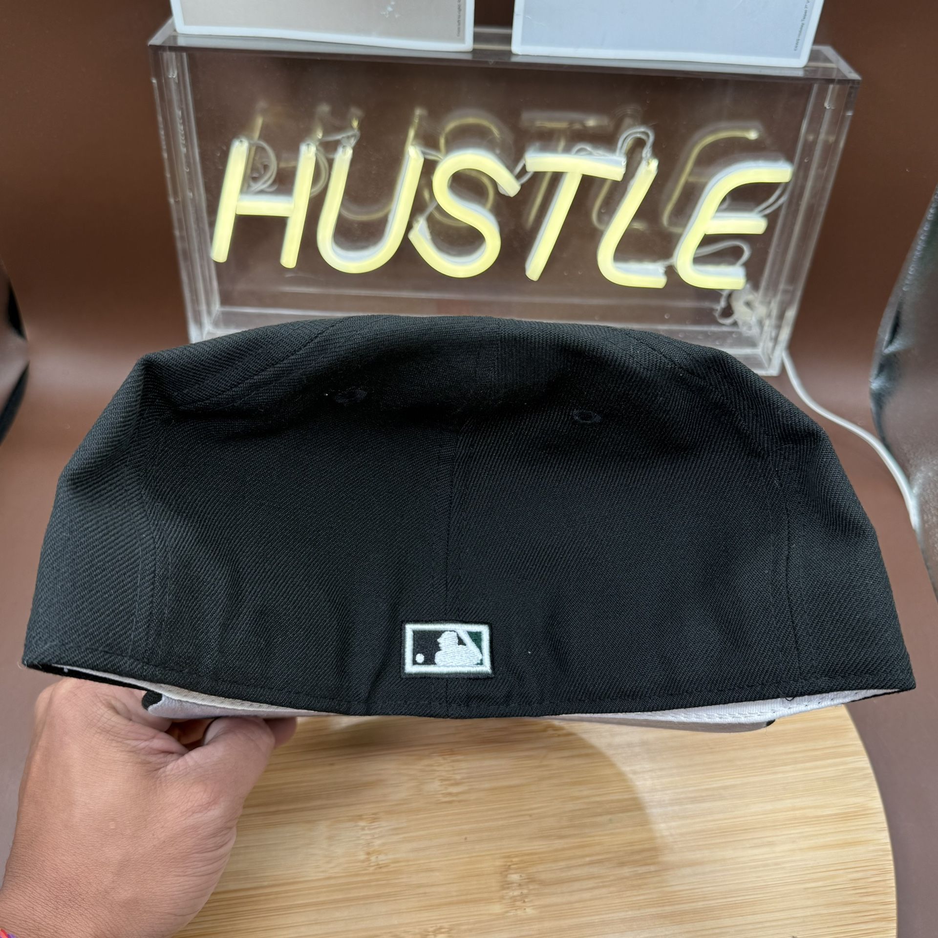 New Era 59Fifty Fitted Tampa Bay Rays Black/Green Sz 7 7/8 - photo 5