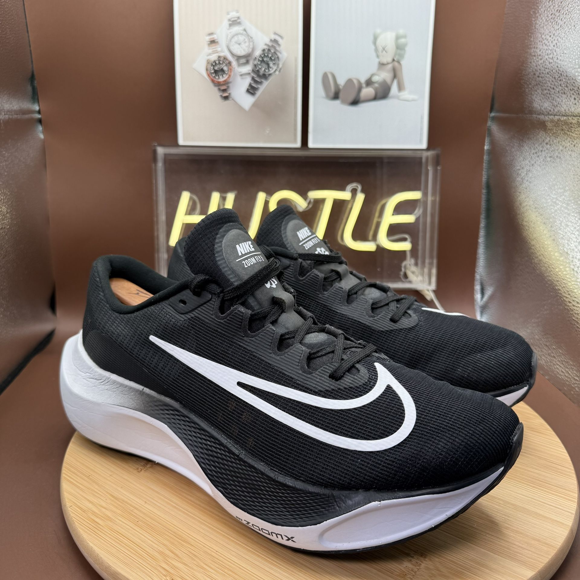 Nike Zoom Fly 5 Running Shoes Black/White Men's Size 11 - photo 2