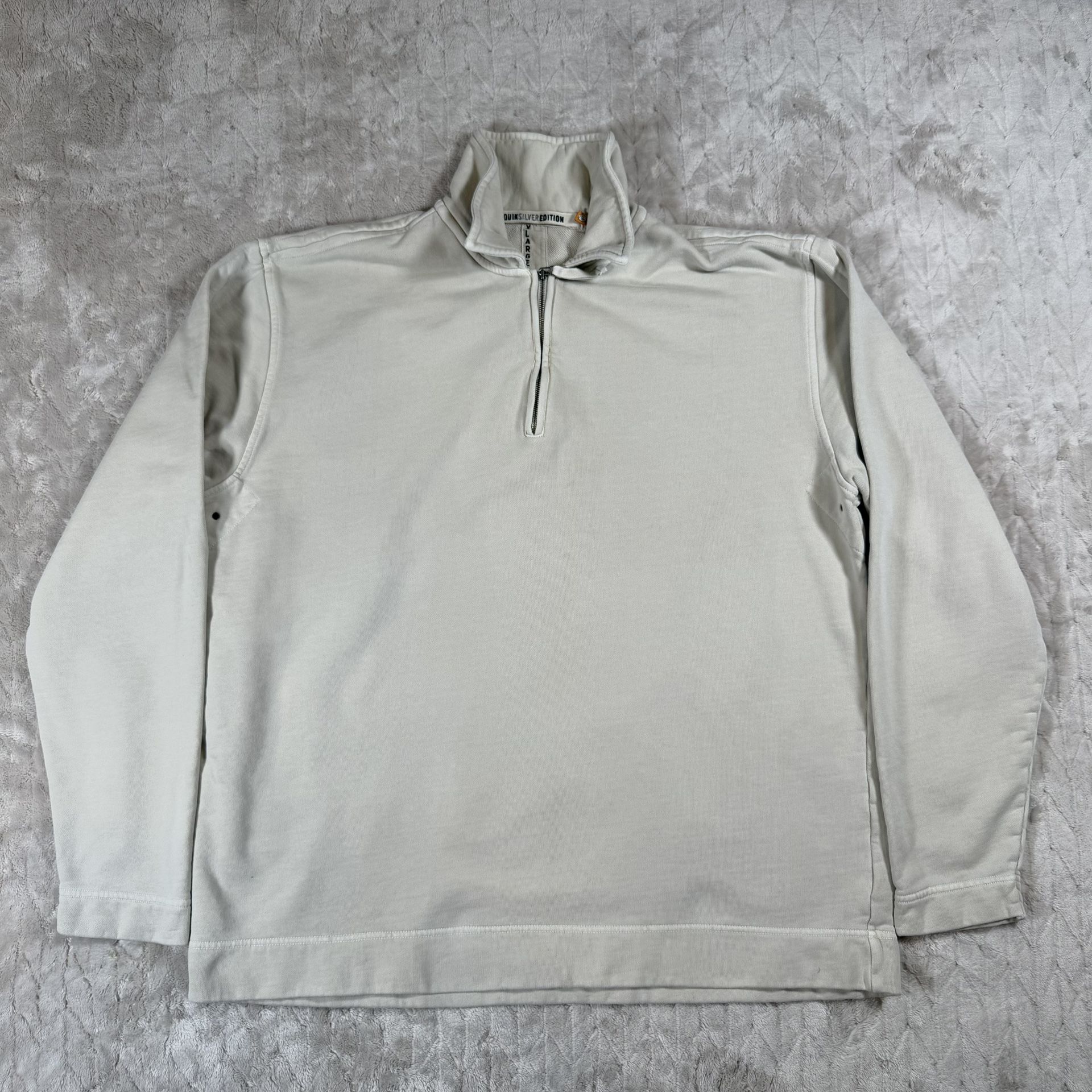 Quicksilver 1/4 Zip Pullover Silver Edition Sweater Beige/Tan si - photo 2