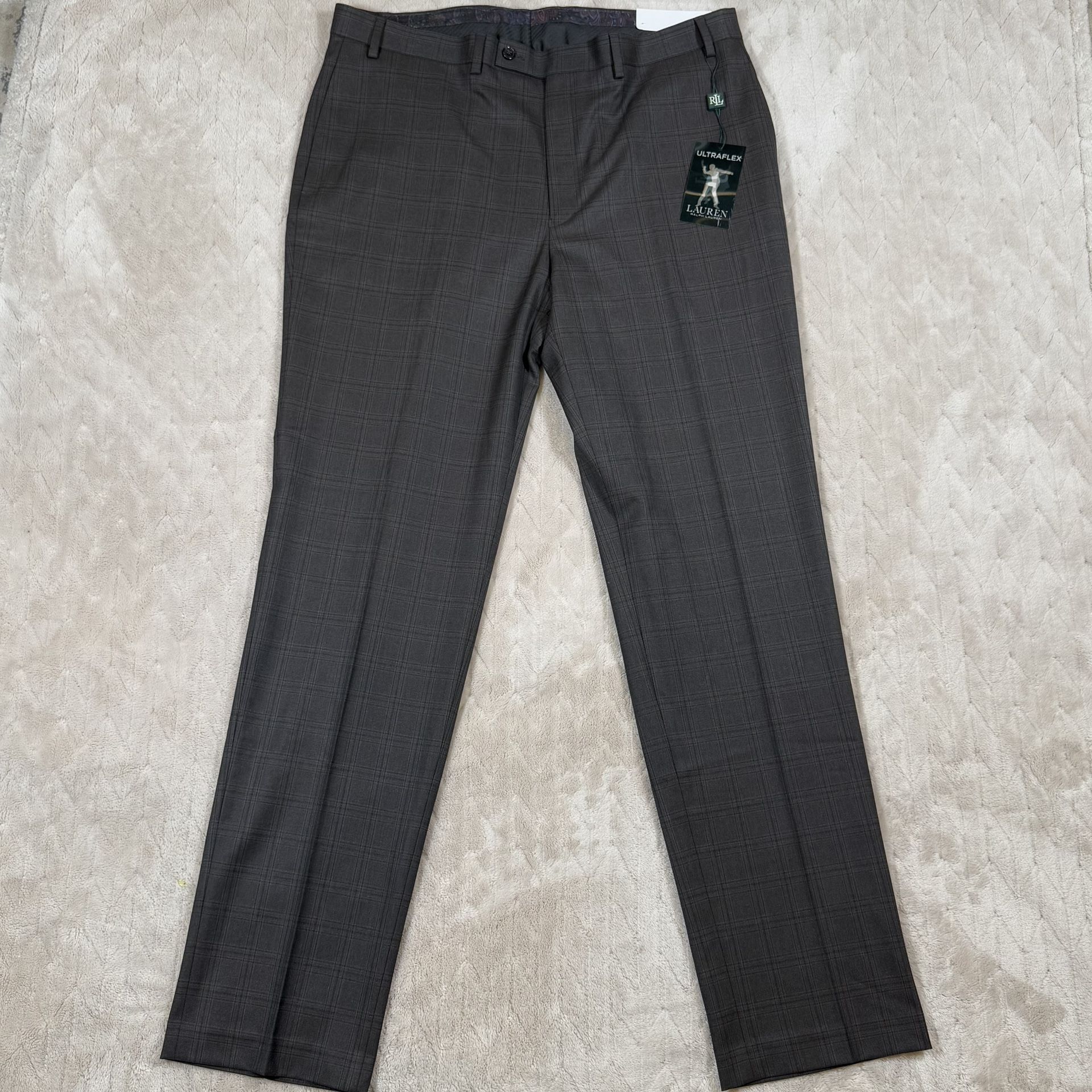 Lauren Ralph Lauren Ultra Flex Brown Dress Pants 38W X 34L