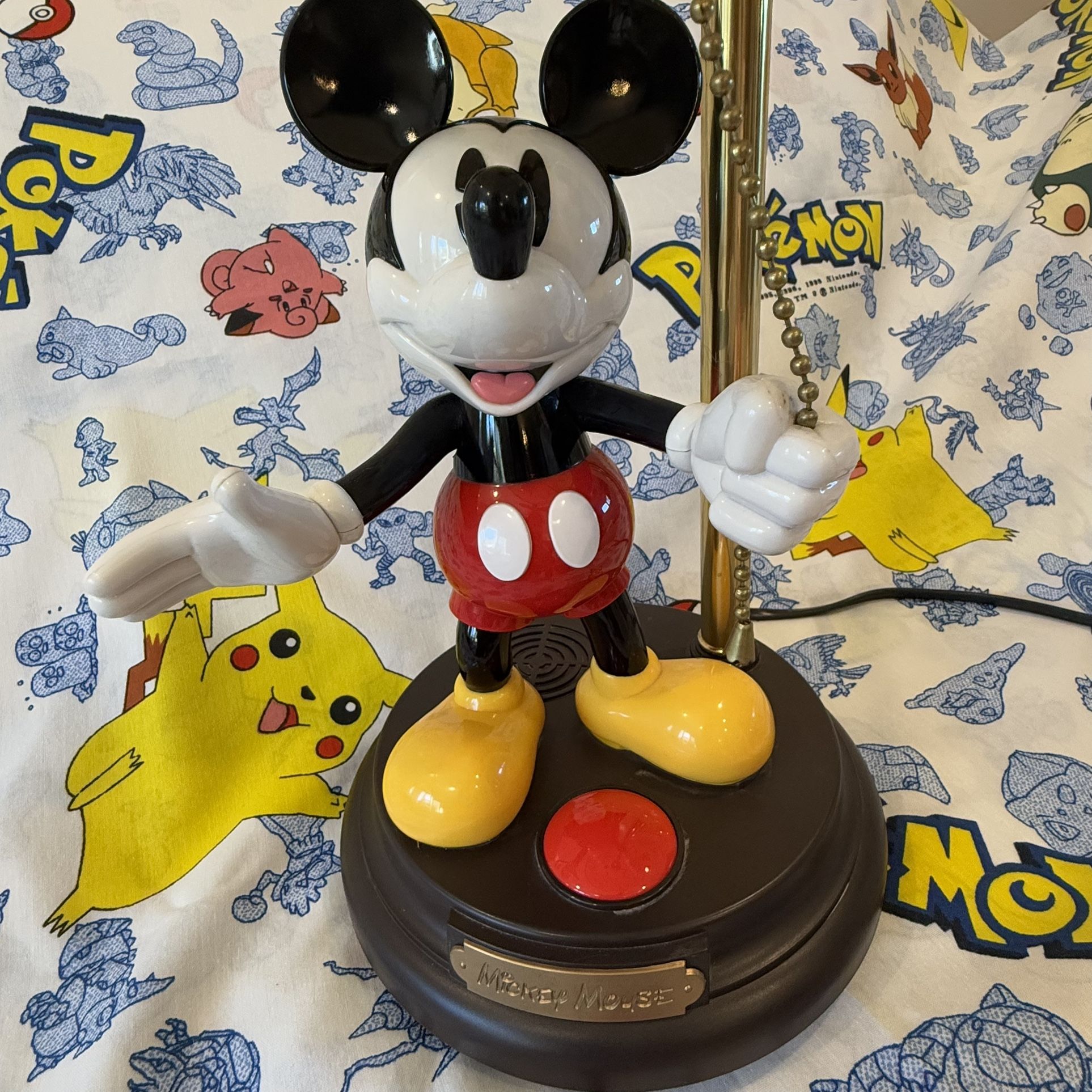 Vintage DISNEY Mickey Mouse Talking Table Lamp - photo 2