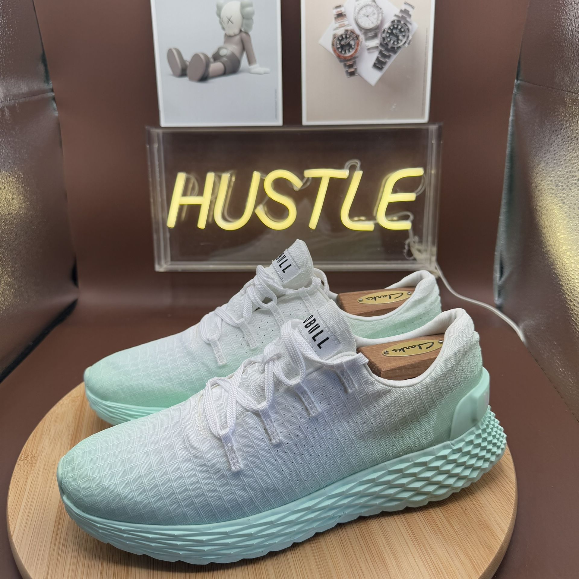 NOBULL Unisex Ripstop Runners White Teal Ombre Mens 6.5/ Womens - photo 3