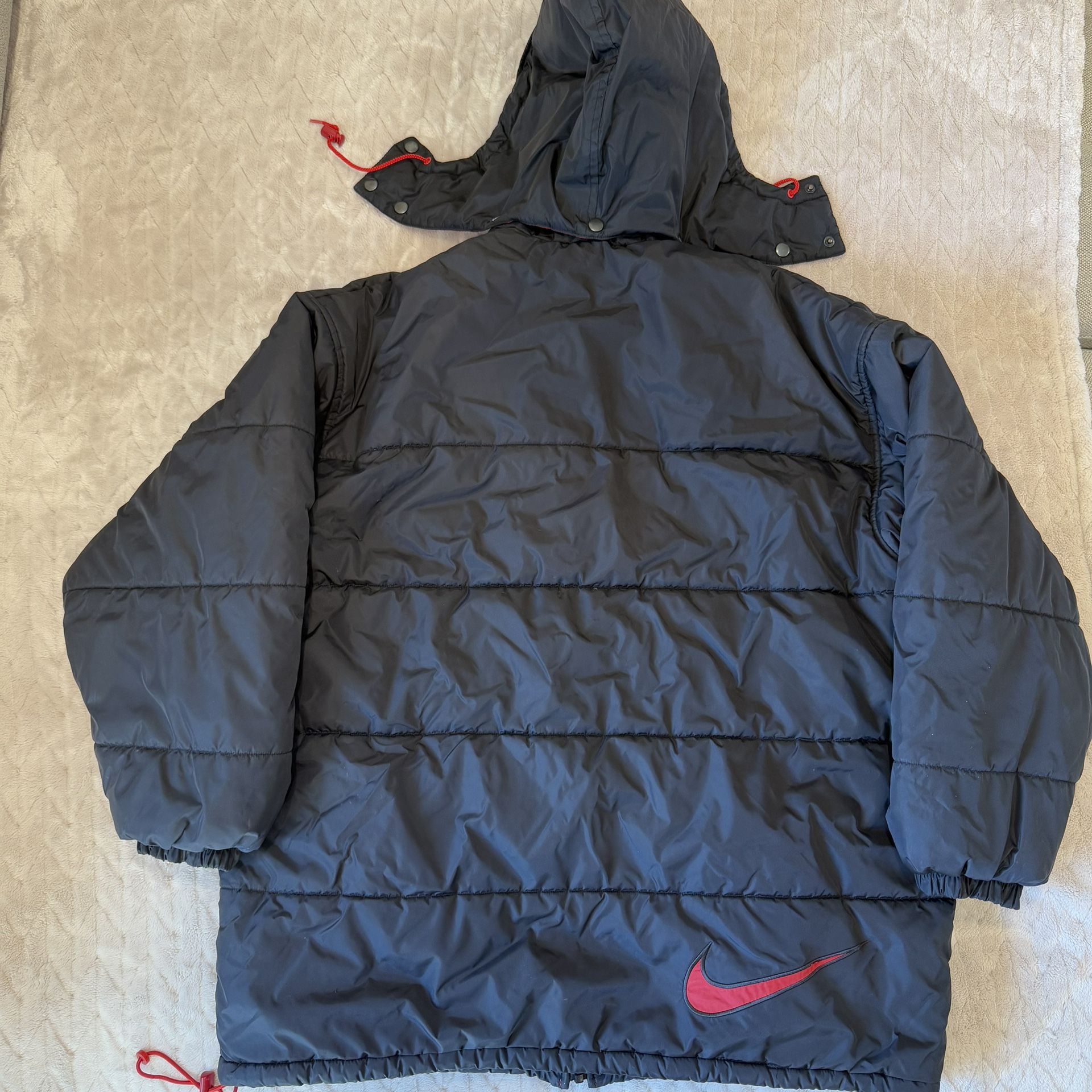Vintage 90s Nike Puffer Winter Jacket Sz Large - photo 2