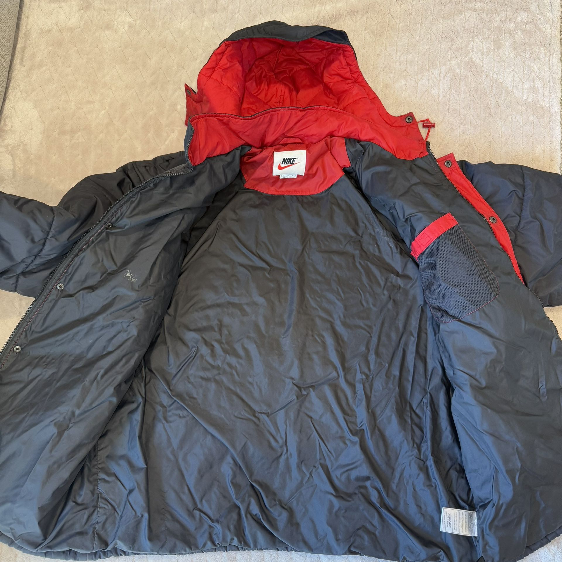Vintage 90s Nike Puffer Winter Jacket Sz Large - photo 3