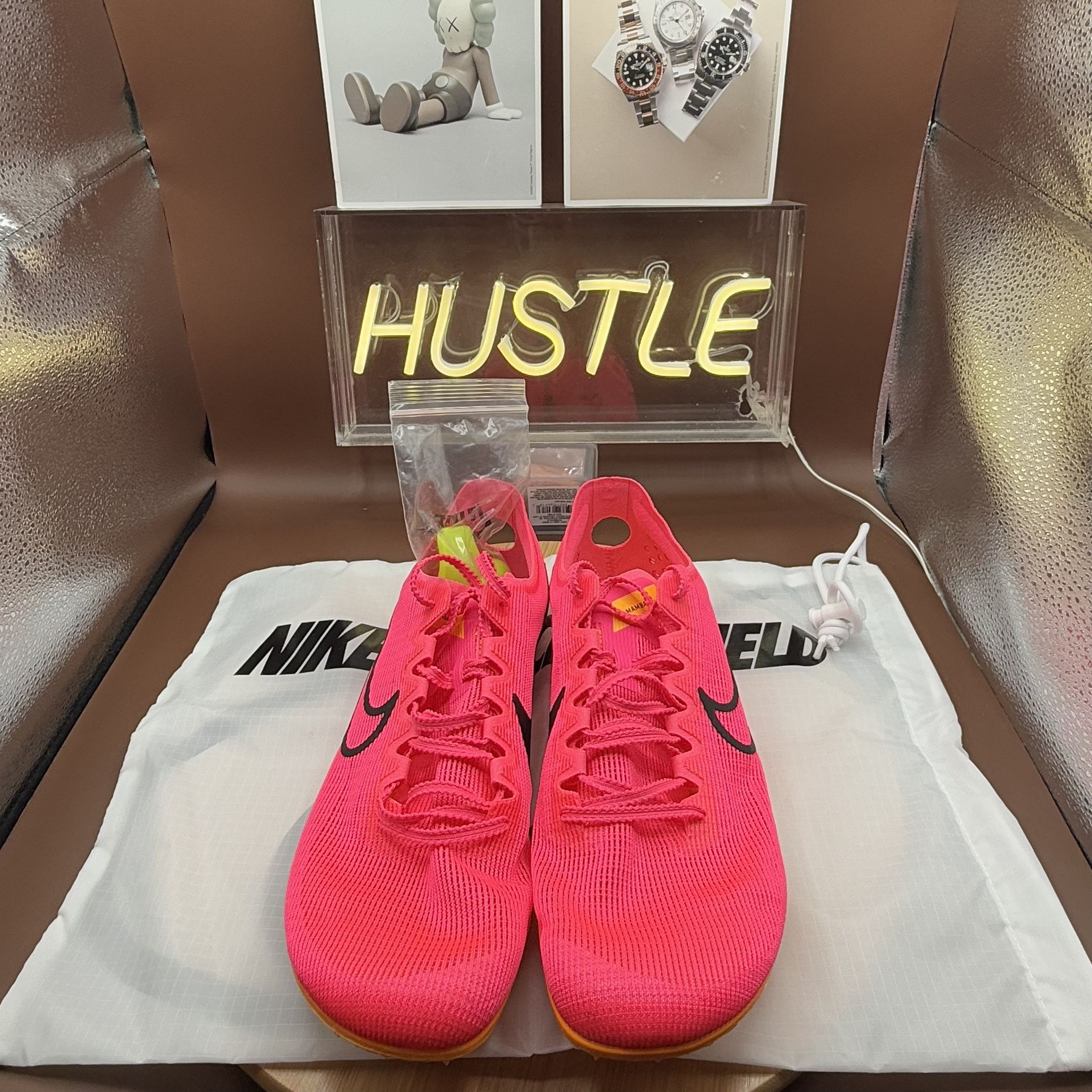Nike Zoom Mamba V6 Hyper Pnk Track Spikes Sz 10.5 - photo 4