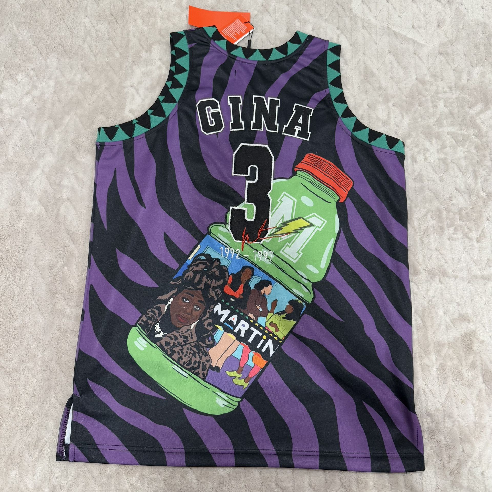Headgear Classics Martin TV Show DAMN GINA BASKETBALL JERSEY Men - photo 2