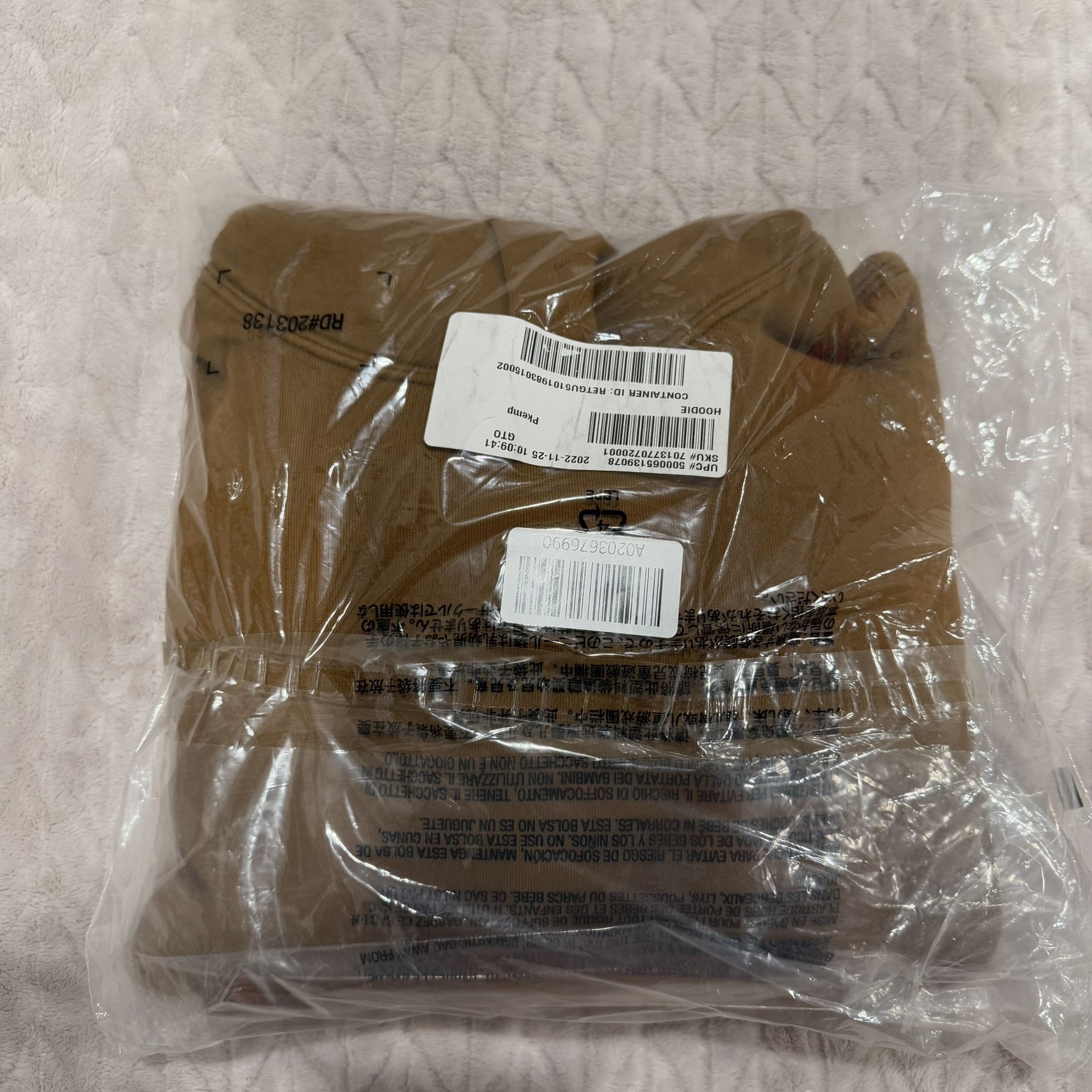 Yeezy Gap Double Layered Brown hoodie Sz Small - photo 5