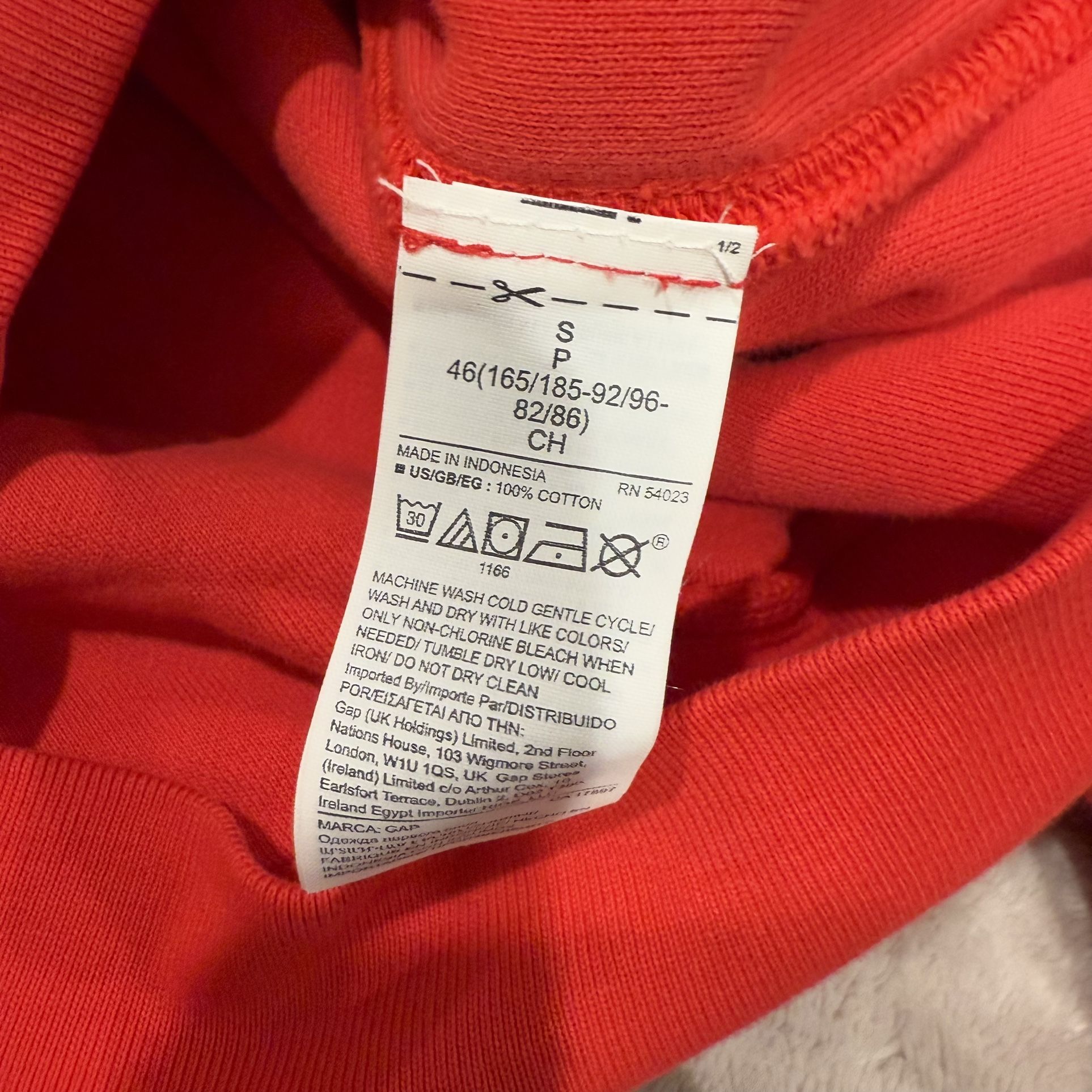 Yeezy Gap Double Layered Hoodie Red Sz Small - photo 4