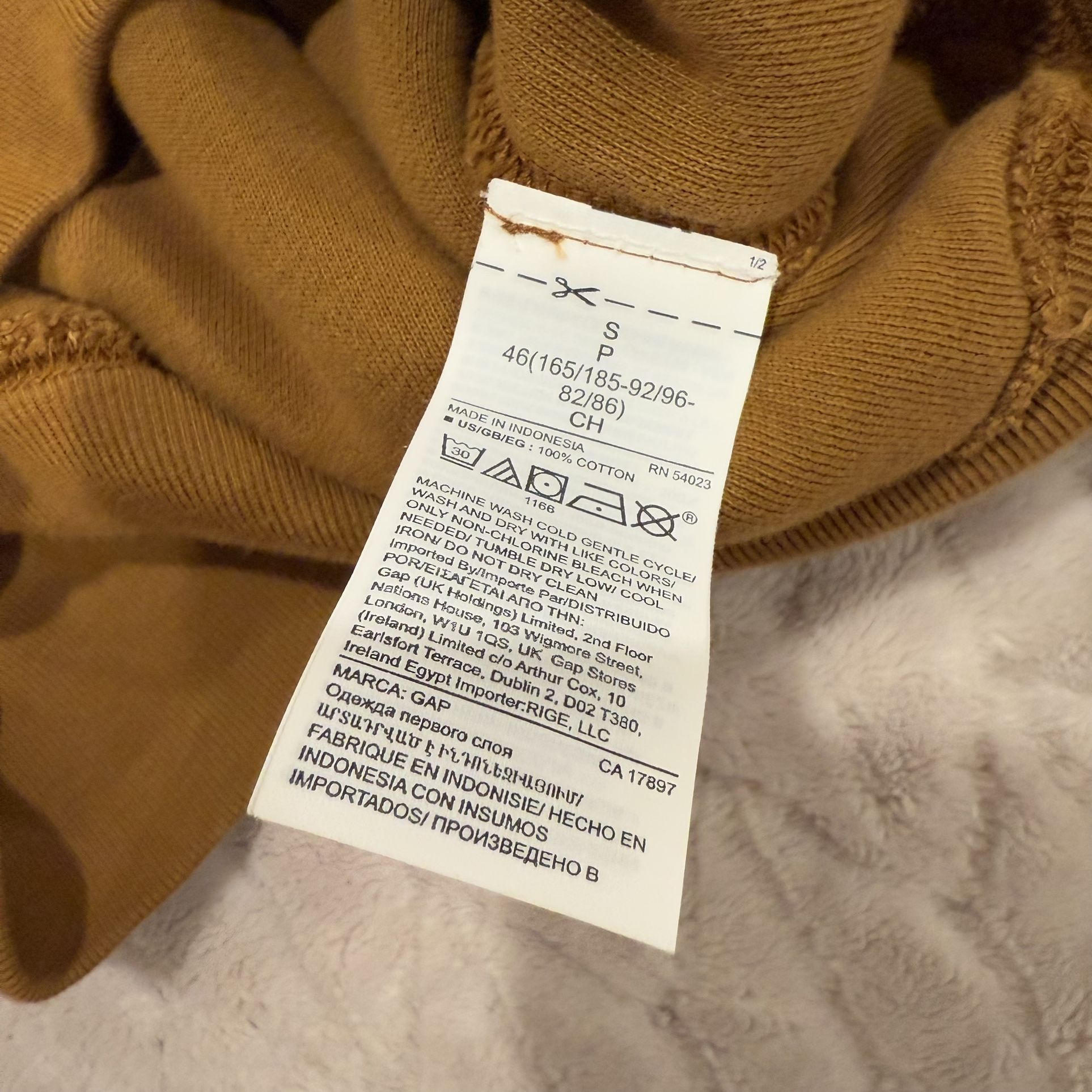 Yeezy Gap Double Layered Hoodie Light Brown Sz Small - photo 5