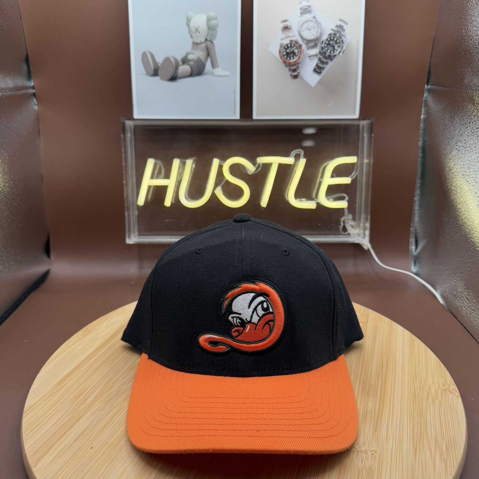 LONG ISLAND DUCKS MINOR LEAGUE FLEXFIT BASEBALL HAT SIZE S-M QUA