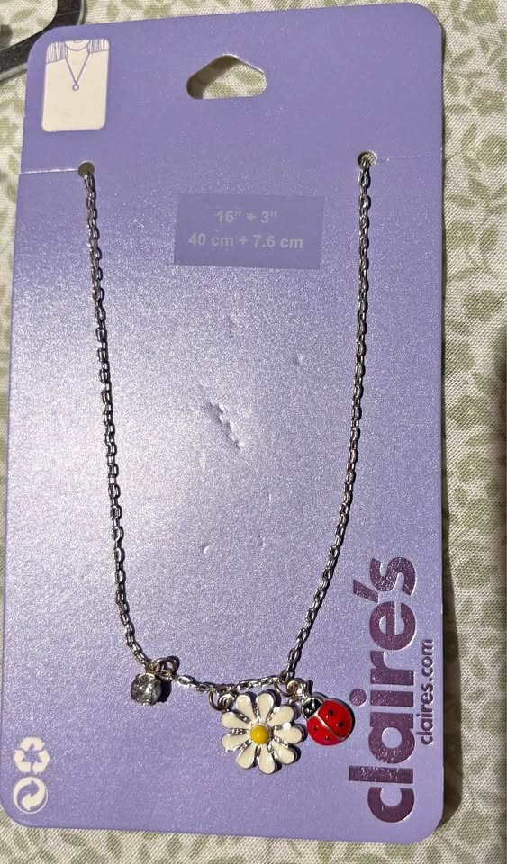 Claire cute lady bug necklace