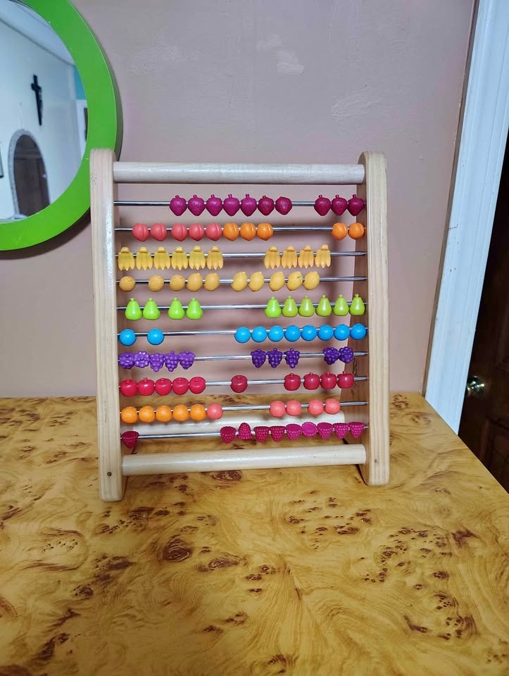Colorful Wooden Abacus Toy fruit style