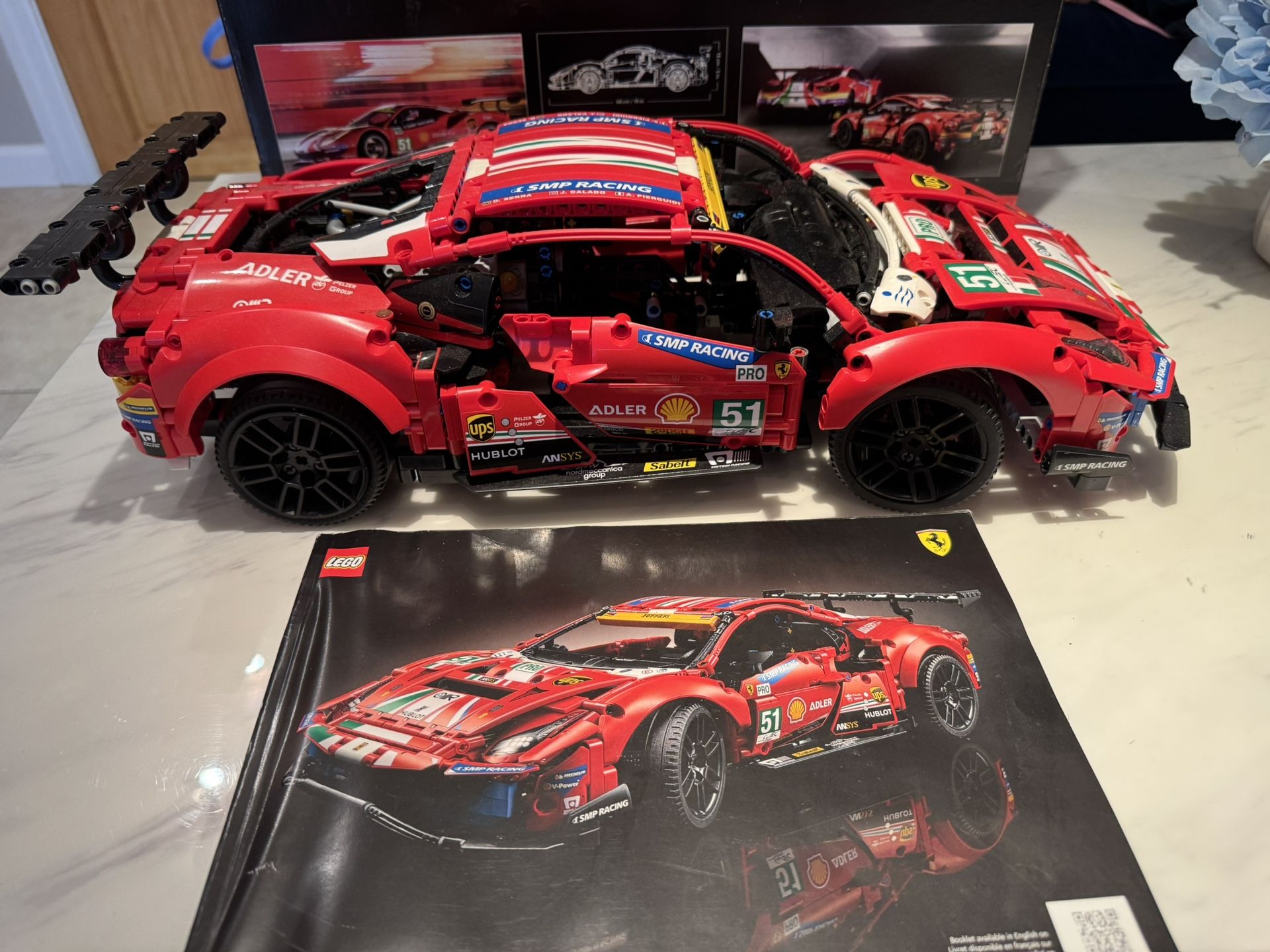 Lego Ferrari 488 GTE AF Course #51 Big Scale Model Built - photo 2