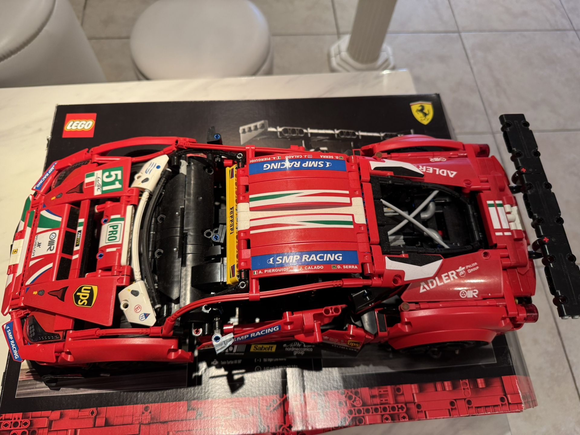 Lego Ferrari 488 GTE AF Course #51 Big Scale Model Built - photo 4