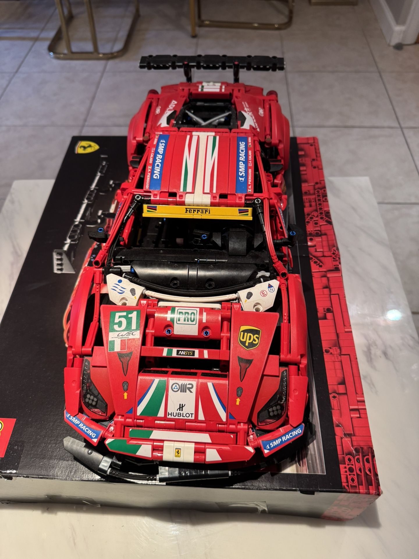 Lego Ferrari 488 GTE AF Course #51 Big Scale Model Built - photo 5