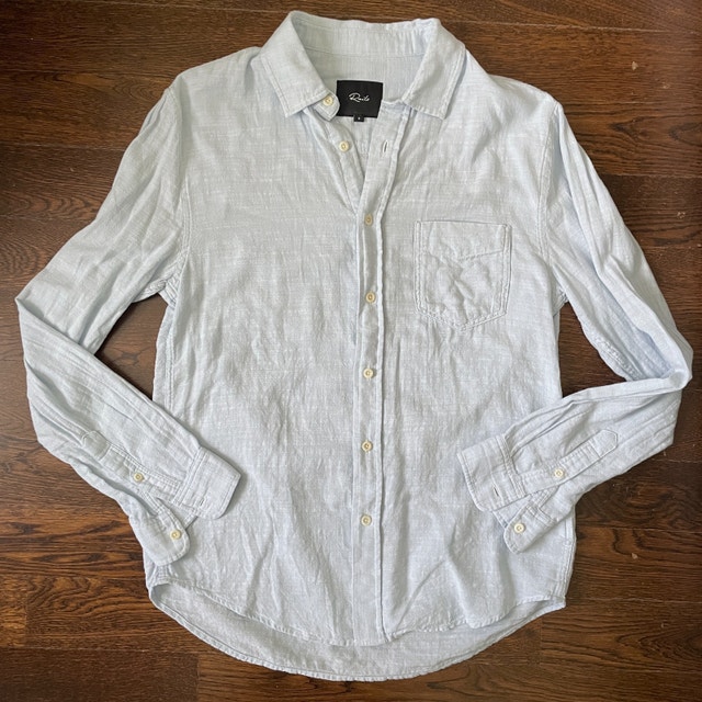 Rails Men's Wyatt Oxford Shirt Light Blue-Small
