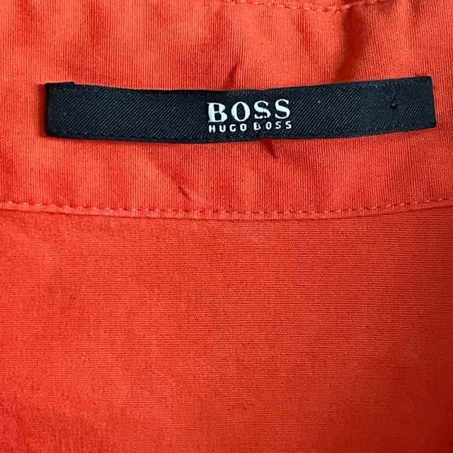 Hugo Boss Dashina3 Orange Cotton blend Shirt Dress-Size 6 - photo 3