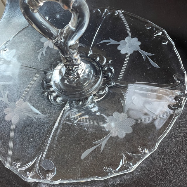 Vintage Indiana Glass Tidbit Platter/Tray - photo 3
