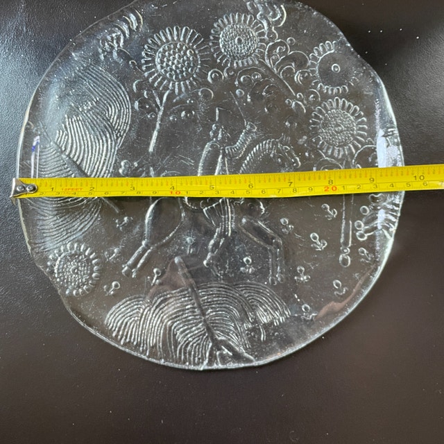 Vintage Kosta Boda Dalom glass platter - photo 4
