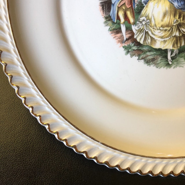 7 piece Harker Pottery cake/dessert set - photo 5