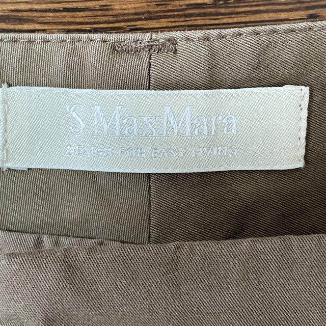 S Max Mara Chino Mocha Cotton Blend Pants-Size 12 - photo 3
