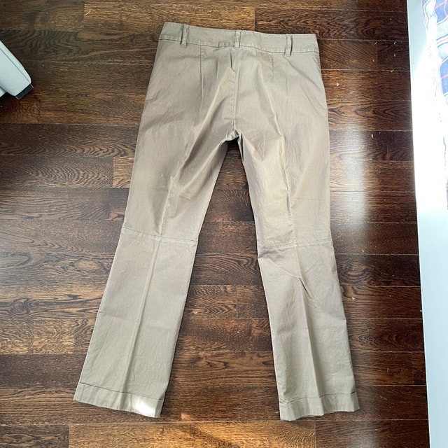 S Max Mara Chino Mocha Cotton Blend Pants-Size 12 - photo 4