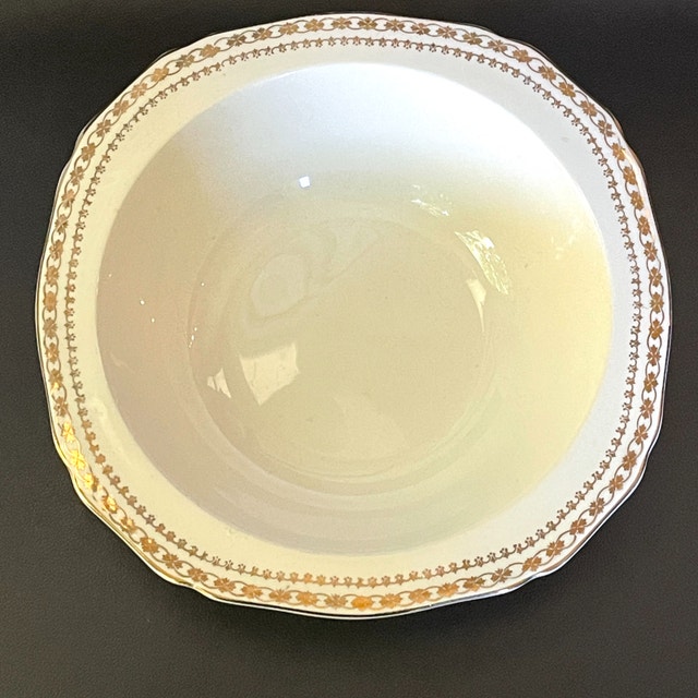 Vintage ALFRED MEAKIN Serving Bowl 18K