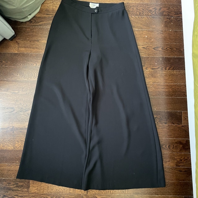 Votre Nom Super Wide Leg High Rise Black Dress Pants - Size 12