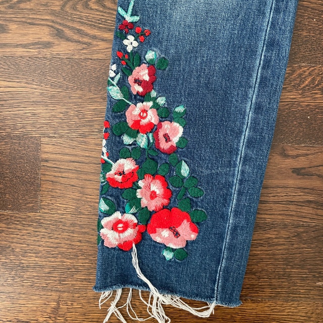 Madewell High-Rise Slim Boyjean - Embroidered Edition-Sz. 26 - photo 3