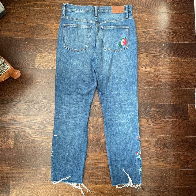 Madewell High-Rise Slim Boyjean - Embroidered Edition-Sz. 26 - photo 4