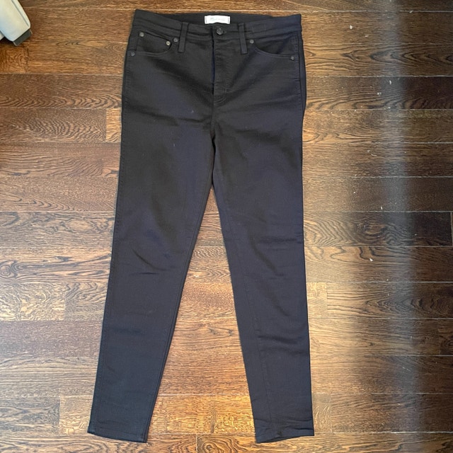 Madewell 10" High-Rise Sateen Jeans- Size 30