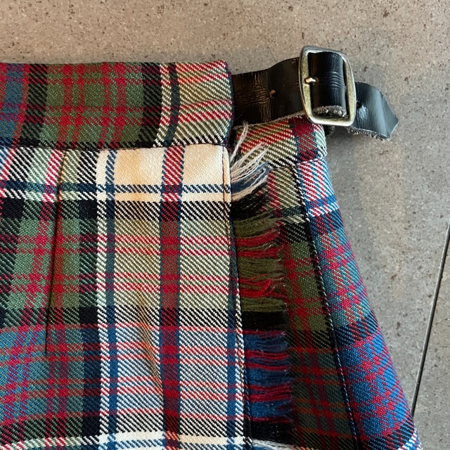 Vintage wool Highland Kilts Plaid kilt/skirt Made Scotland-Sz.6 - photo 2