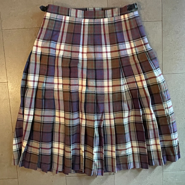 Vintage wool Highland Kilts Plaid kilt/skirt Made Scotland-Sz.6 - photo 5