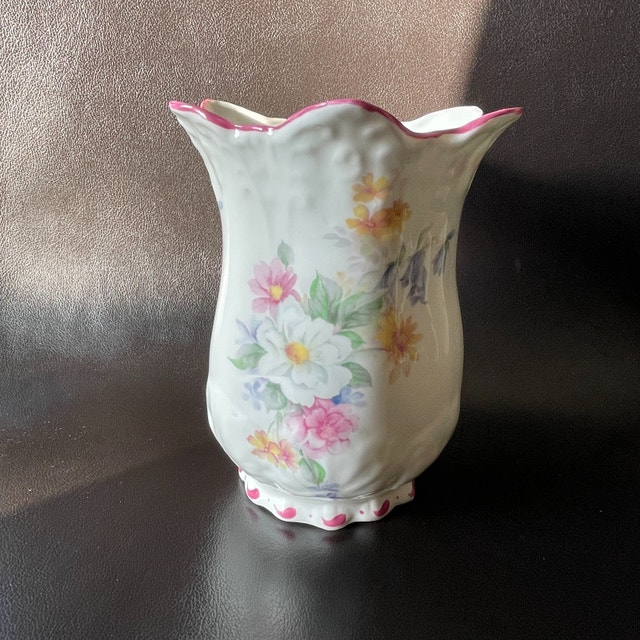 Vintage Royal Staffordshire England Bone China Floral Vase - photo 2